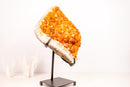 Citrine Crystal Cluster with Rare Stalactite Flower Formation - E2D Crystals & Minerals
