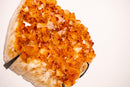 Natural Citrine Cluster with AAA - Grade Orange Druzy on Stand - E2D Crystals & Minerals