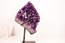 Amethyst Geode Cluster with Large Dark Purple "Grape Jelly" Druzy - E2D Crystals & Minerals