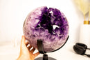 X - Large Amethyst Sphere with Deep Purple Amethyst - E2D Crystals & Minerals