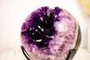 X - Large Amethyst Sphere with Deep Purple Amethyst - E2D Crystals & Minerals