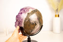 X - Large Amethyst Sphere with Deep Purple Amethyst - E2D Crystals & Minerals