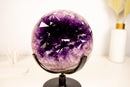 X - Large Amethyst Sphere with Deep Purple Amethyst - E2D Crystals & Minerals