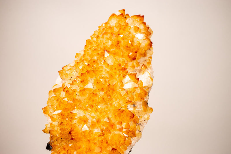 Small Golden Yellow Citrine Cluster with Delicate Rosettes