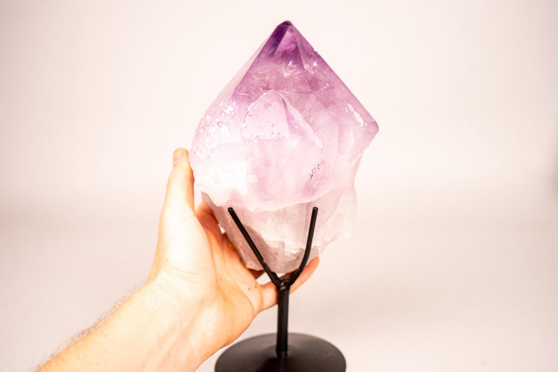 Collector - Grade Lavender Amethyst Point, 7.5 Lb Extra - Large - E2D Crystals & Minerals
