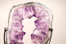 Large Amethyst Portal with Large Purple Amethyst and Agate Lace, Dual - Sided - E2D Crystals & Minerals