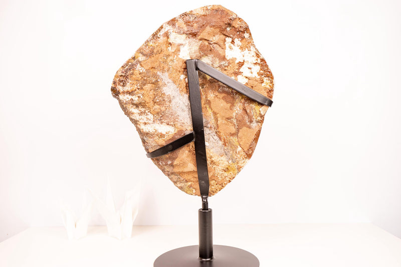 Large Citrine Crystal Cluster with Rare Stalactite Flower - E2D Crystals & Minerals