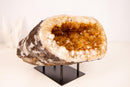 All - Natural Citrine Geode Cave with Orange Citrine Points - E2D Crystals & Minerals