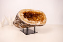 All - Natural Citrine Geode Cave with Orange Citrine Points - E2D Crystals & Minerals