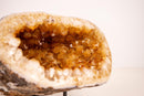 All - Natural Citrine Geode Cave with Orange Citrine Points - E2D Crystals & Minerals