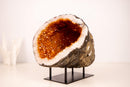 All - Natural Citrine Geode Cave with Sparkling Fiery Orange Druzy - E2D Crystals & Minerals