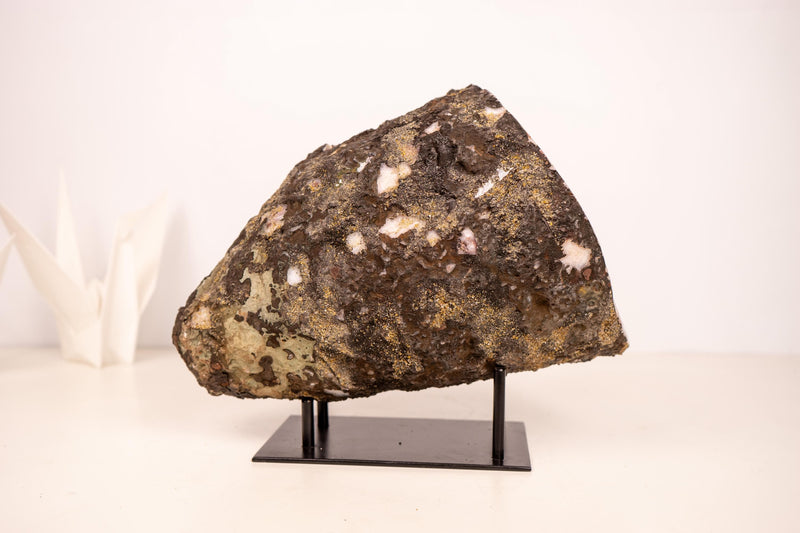 All - Natural Citrine Geode Cave with Sparkling Fiery Orange Druzy - E2D Crystals & Minerals