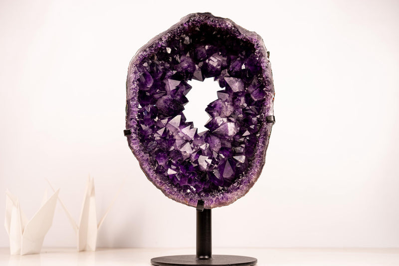 Rare Amethyst Geode Portal – AAA Crown Druzy Formation - E2D Crystals & Minerals