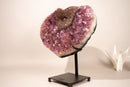Purple Amethyst Heart with Galaxy Druzy Nest | Extra - Large Size - E2D Crystals & Minerals