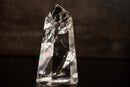 Water - Clear Lemurian Quartz Obelisk Point from Diamantina –. AAA - Grade Crystal with Exceptional Transparency and Multiple Rainbows - 1.3 Lb - E2D Crystals & Minerals