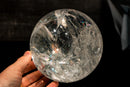 Epic Large Quartz Sphere with Rainbows – High - Grade Crystal Ball from Diamantina, Brazil (9.6 lb, 150 mm) - E2D Crystals & Minerals