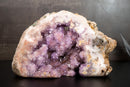 Super Extra Pink & Purple Amethyst Geode with Sparkling Druzy – All - Natural, Untreated, Self - Standing, 33 lb - E2D Crystals & Minerals