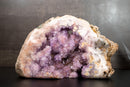 Super Extra Pink & Purple Amethyst Geode with Sparkling Druzy – All - Natural, Untreated, Self - Standing, 33 lb - E2D Crystals & Minerals