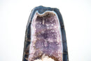 Geode Cathedral with Rare Reactive fluorescent Calcite – Banded Agate and Lavender Amethyst - 17 In - 30 lb - E2D Crystals & Minerals