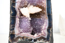 Geode Cathedral with Rare Reactive fluorescent Calcite – Banded Agate and Lavender Amethyst - 17 In - 30 lb - E2D Crystals & Minerals