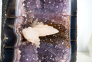 Geode Cathedral with Rare Reactive fluorescent Calcite – Banded Agate and Lavender Amethyst - 17 In - 30 lb - E2D Crystals & Minerals