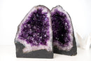 Pair of Deep Purple Amethyst Cathedral Geodes – Medium Size, Superior Quality, Ethically Sourced, 81 Lb - E2D Crystals & Minerals