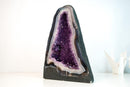 Exceptional Blue & White Lace Agate Geode with Sparkling Violet Amethyst Druzy - 15 In, 39.2 lb - E2D Crystals & Minerals