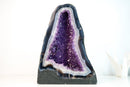 Exceptional Blue & White Lace Agate Geode with Sparkling Violet Amethyst Druzy - 15 In, 39.2 lb - E2D Crystals & Minerals