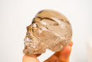 AAA - Grade Smoky Citrine Crystal Skull – Gorgeous All - Natural Honey Citrine Quartz - 840g - 1.9 lb - E2D Crystals & Minerals