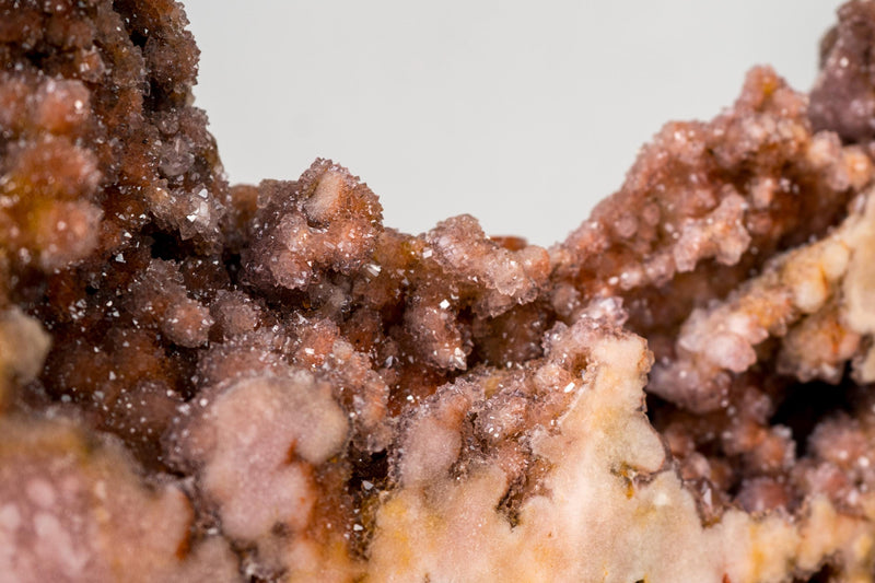 Sculptural Pink Amethyst Geode Specimen with Red Galaxy Druzy – with Natural Dog - Shaped Format, Self - Standing - 15 Lb. - E2D Crystals & Minerals