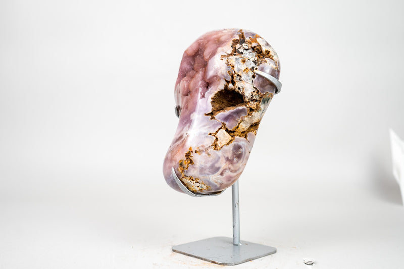 Natural Small Pink Amethyst Geode with Sparkly Galaxy Amethyst Druzy - E2D Crystals & Minerals