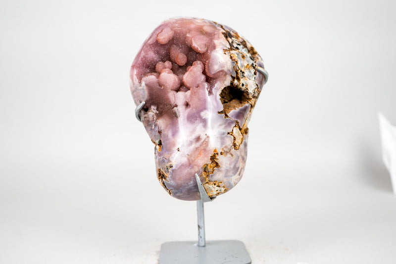 Natural Small Pink Amethyst Geode with Sparkly Galaxy Amethyst Druzy - E2D Crystals & Minerals
