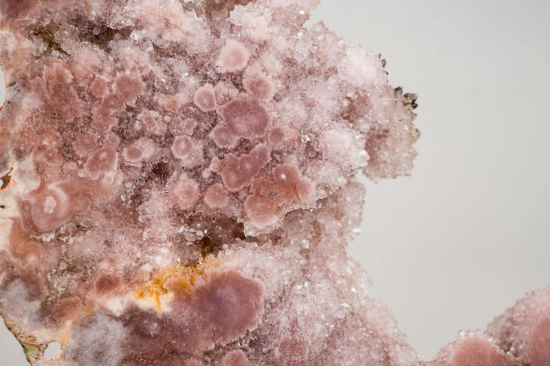 Pink Amethyst Geode Portal with Rose Druzy on Botryoidal Flowers - E2D Crystals & Minerals