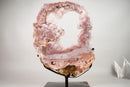 Pink Amethyst Geode Portal with Rose Druzy on Botryoidal Flowers - E2D Crystals & Minerals