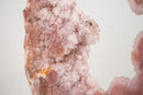 Pink Amethyst Geode Portal with Rose Druzy on Botryoidal Flowers - E2D Crystals & Minerals