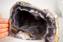 Botryoidal Chalcedony Geode with Natural Green Celadonite Inclusions - E2D Crystals & Minerals