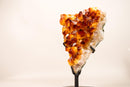 Spectacular AAA Natural Citrine Cluster with Sparkling Madeira Orange Druzy Crystals - 4.0 Kg - 8.8 lb - E2D Crystals & Minerals