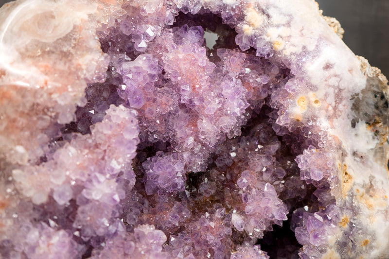 Super Extra Pink & Purple Amethyst Geode with Sparkling Druzy – All - Natural, Untreated, Self - Standing, 33 lb - E2D Crystals & Minerals