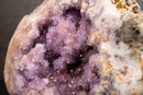 Super Extra Pink & Purple Amethyst Geode with Sparkling Druzy – All - Natural, Untreated, Self - Standing, 33 lb - E2D Crystals & Minerals