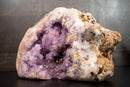 Super Extra Pink & Purple Amethyst Geode with Sparkling Druzy – All - Natural, Untreated, Self - Standing, 33 lb - E2D Crystals & Minerals