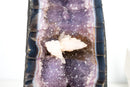 Geode Cathedral with Rare Reactive fluorescent Calcite – Banded Agate and Lavender Amethyst - 17 In - 30 lb - E2D Crystals & Minerals