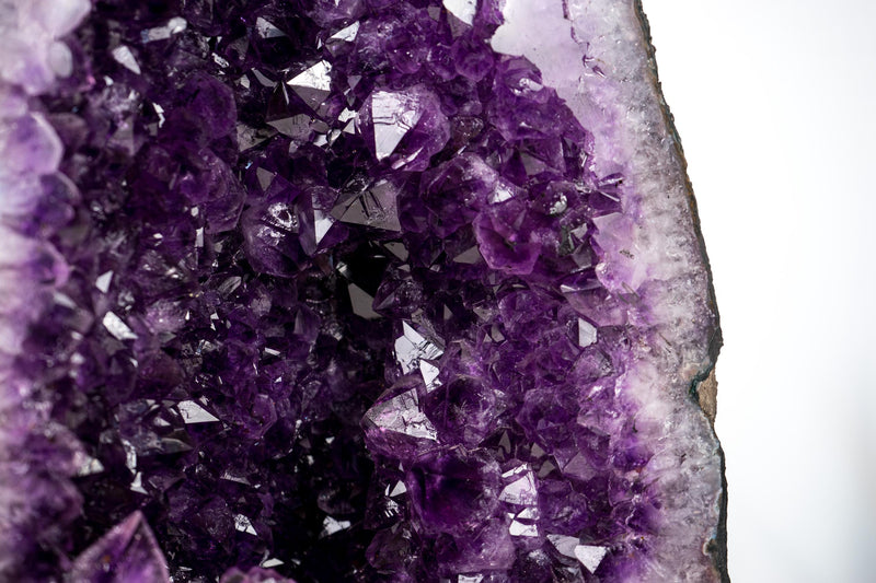 Deep Purple Amethyst Cathedral Geode – Medium Size, Superior Quality, Ethically Sourced, 41 Lb. 15.5 In. - E2D Crystals & Minerals