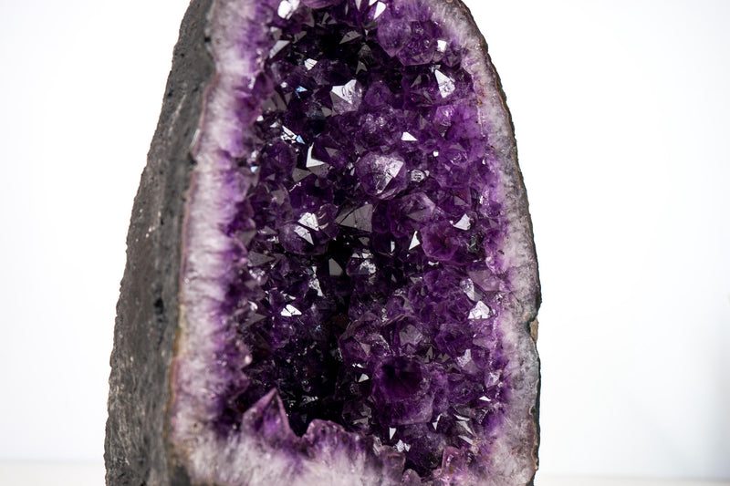 Deep Purple Amethyst Cathedral Geode – Medium Size, Superior Quality, Ethically Sourced, 41 Lb. 15.5 In. - E2D Crystals & Minerals
