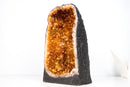 High - Grade Orange Citrine Geode Cathedral – Medium Size, Ethically Sourced, 30 lb - E2D Crystals & Minerals