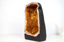 High - Grade Golden - Orange Citrine Geode Cathedral – Medium Size, Ethically Sourced, 29 lb - E2D Crystals & Minerals