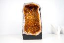 High - Grade Golden - Orange Citrine Geode Cathedral – Medium Size, Ethically Sourced, 29 lb - E2D Crystals & Minerals