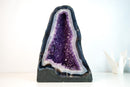 Exceptional Blue & White Lace Agate Geode with Sparkling Violet Amethyst Druzy - 15 In, 39.2 lb - E2D Crystals & Minerals