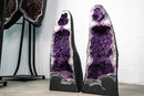 Pair of Natural Galaxy Violet - Purple Amethyst Geodes - E2D Crystals & Minerals