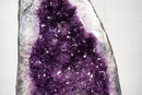 Pair of Natural Galaxy Purple Amethyst Geodes with Sparkling Violet Color - E2D Crystals & Minerals