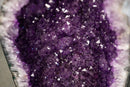 Pair of Natural Galaxy Purple Amethyst Geodes with Sparkling Violet Color - E2D Crystals & Minerals